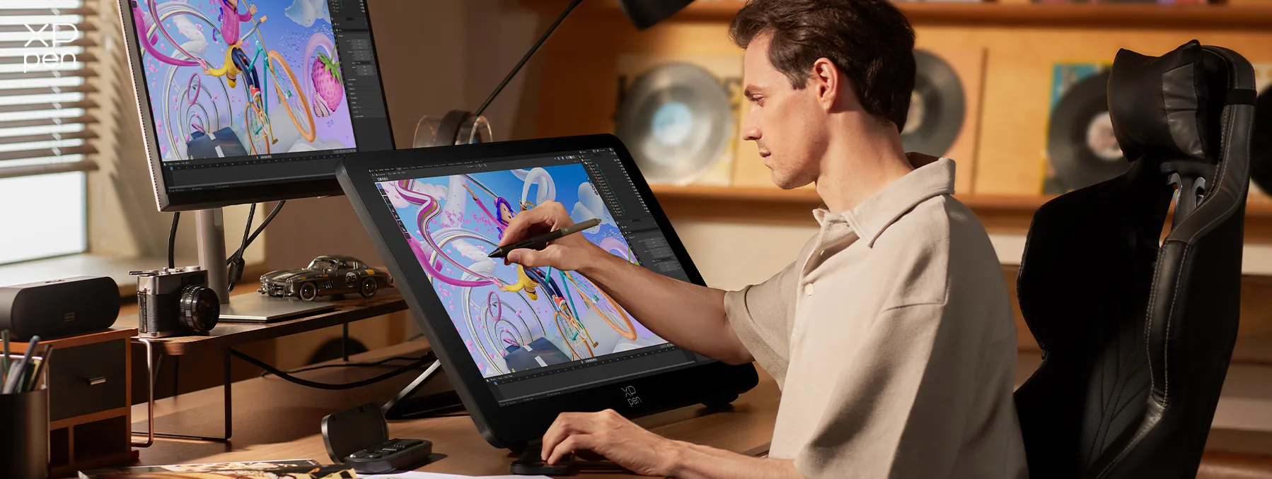 a-man-using-drawing-tablet