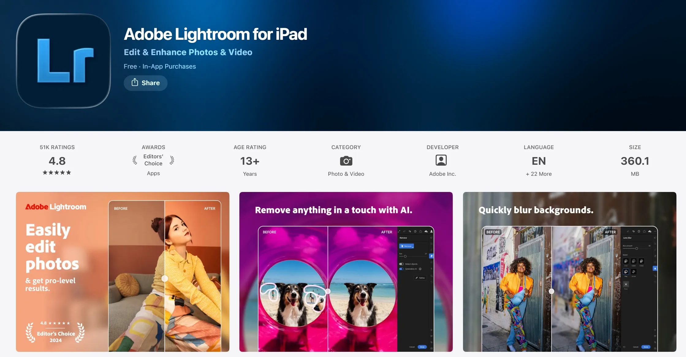 Adobe Lightroom for iPad