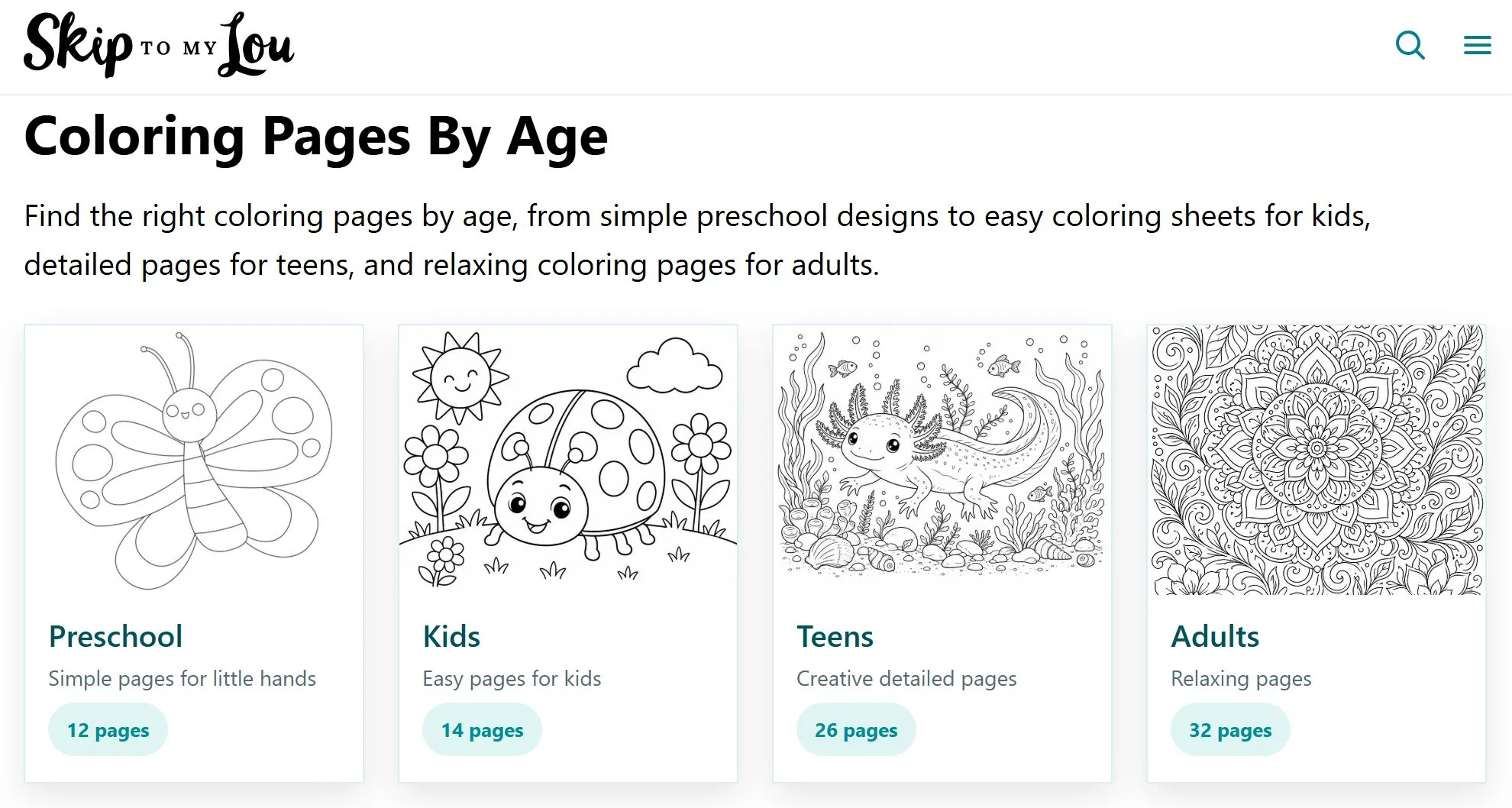 Skip to My Lou free kid coloring pages