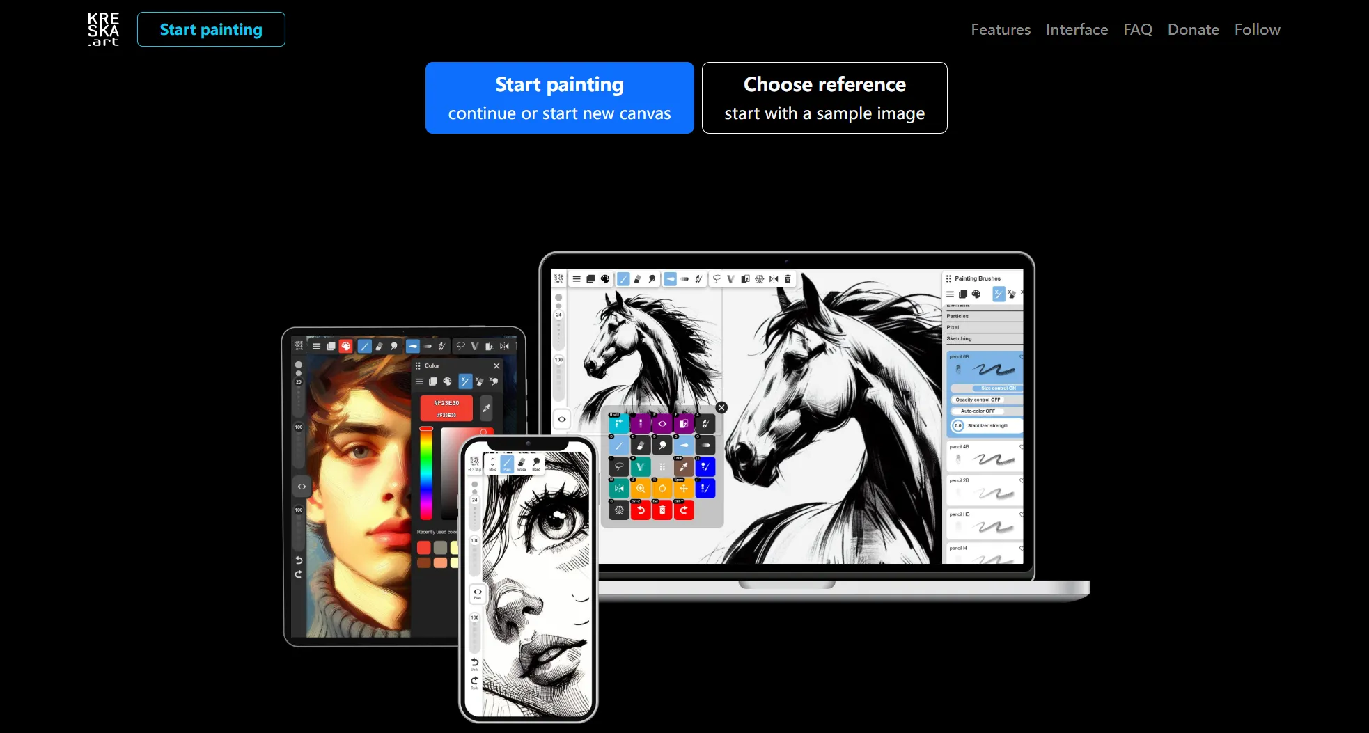 kreska drawing website